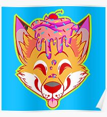 Cupcake Fox Poster
