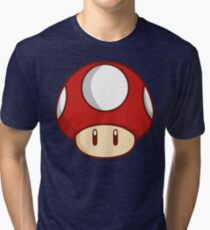 Mario Mushroom Tri-blend T-Shirt