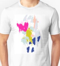 Acrylic paint brush strokes. Unisex T-Shirt