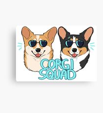 CORGI SQUAD - (The Doctor and the Queen) Canvas Print