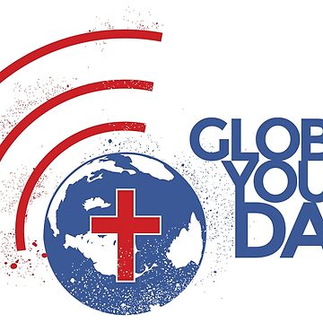 "Global Youth Day logo printed on the front" Pin for Sale by JohnSit