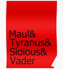 Darth & Darth & Darth & Darth Poster