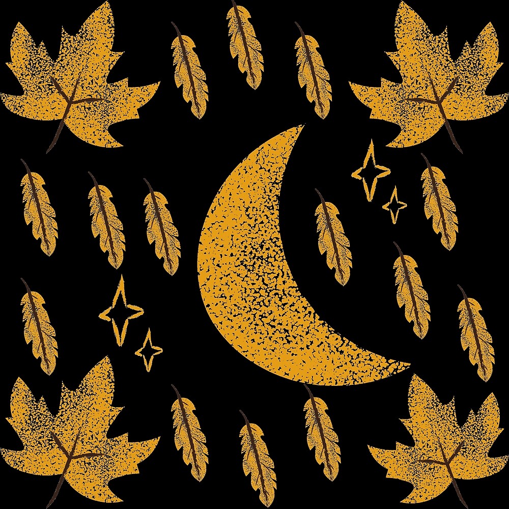 Golden Aesthetic Fall Pattern By Reshmaxcx Redbubble