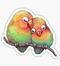 Lovebirds Sticker