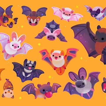 Bat - yellow Bath Mat by pikaole