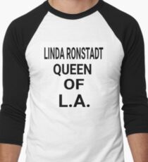 Linda Ronstadt Queen of LA / Retro Men's Baseball ¾ T-Shirt