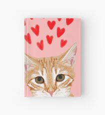 Katzen-Valentinsgruß Tabbykatze siamesische Katzen-Damegeschenke nette Kätzchenherzliebe Notizbuch