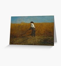 Winslow Homer, Veteran in a New Field Greeting Card