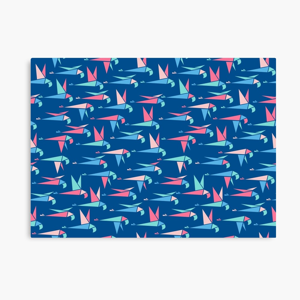 Flight - Blue Canvas Print