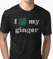 I Shamrock My Ginger St Patrick's Day Tri-blend T-Shirt