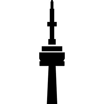 CN Tower Toronto Simple  Art Board Print for Sale by zangetsukai