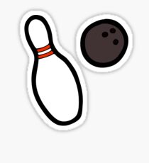Bowling for Pins Pattern Sticker