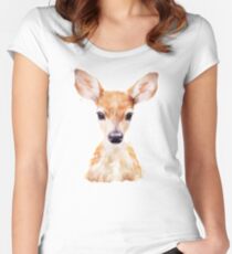 Little Deer Women's Fitted Scoop T-Shirt