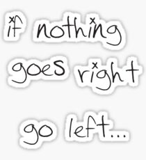 go left... Sticker