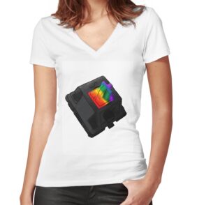 Women's Fitted V-Neck T-Shirt