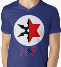 Ninja Sex Party T-Shirt mit V-Ausschnitt für Männer