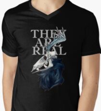 THEY ARE REAL - Blue version Men's V-Neck T-Shirt