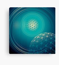 arrow motion with Business background Canvas Print