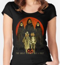 Cult of the Great Pumpkin: Trick or Treat Women's Fitted Scoop T-Shirt