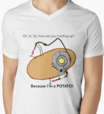GladOs Potato Men's V-Neck T-Shirt
