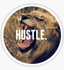Hustle Lion Sticker