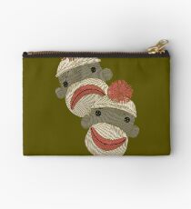 Tragedy and Comedy Sock Monkeys Studio Pouch