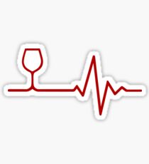 Red Wine Life Sticker