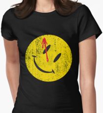Watchmen Smiley Women's Fitted T-Shirt