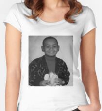 LeBron James (Kid BW) Women's Fitted Scoop T-Shirt