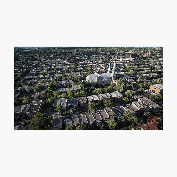 Villeray - Montréal, QC - Drone Photographic Print