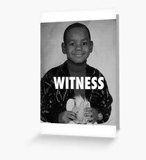 LeBron James (Witness) Greeting Card