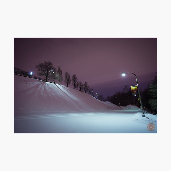 Purple Night - Oratoire St Joseph Montréal Photographic Print