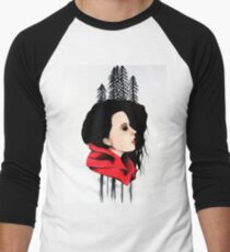 Red Men's Baseball ¾ T-Shirt