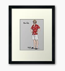 Exile. Framed Print