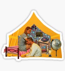 The Royal Tenenbaums Yellow Tent Sticker