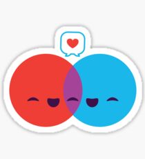 Liebes-Diagramm Sticker