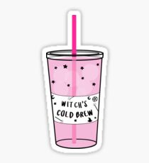 Witchy Cold Brew Coffee ☽ Trendy/Hipster/Tumblr Meme Sticker
