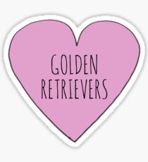 GOLDEN RETRIEVER LOVE Sticker