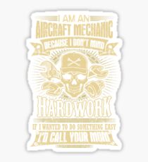 aircraft mechanic car mechanic t shirts auto mechanic t shirts Sticker