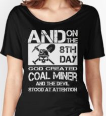coal miners baby Retro coal miner wife coal miner wife coal miner chri Women's Relaxed Fit T-Shirt