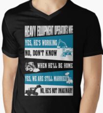 heavy equipment operator Men's V-Neck T-Shirt