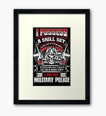 military police love military police vietnam military police girlfrien Framed Print