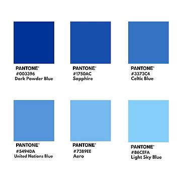Dark blue gradient pantone color swatch Magnet for Sale by