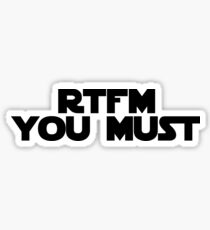 RTFM you must Sticker