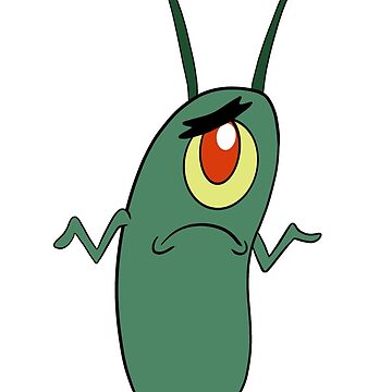 Plankton from Spongebob Squarepants being evil | Sticker