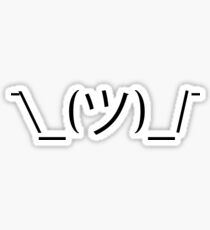 Shrugging Emoticon Sticker