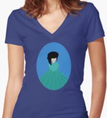 Simplistic Princess #3 Women's Fitted V-Neck T-Shirt