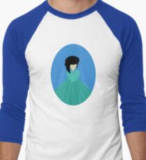Simplistic Princess #3 Men's Baseball ¾ T-Shirt