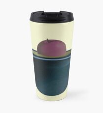A single plum floating in perfume served in a man's hat Travel Mug