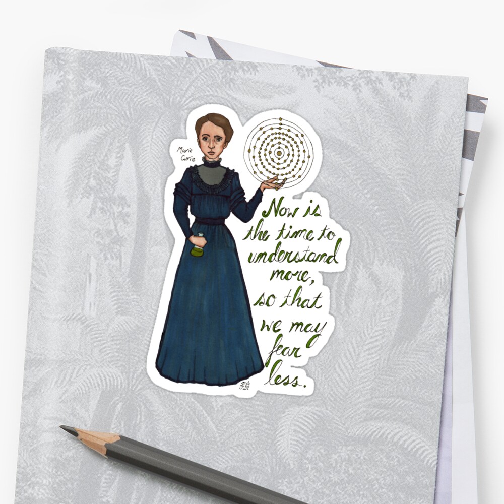 Marie Curie Stickers By Neuroticowl Redbubble